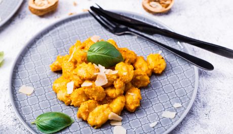 Dyniowe pesto z makaronem